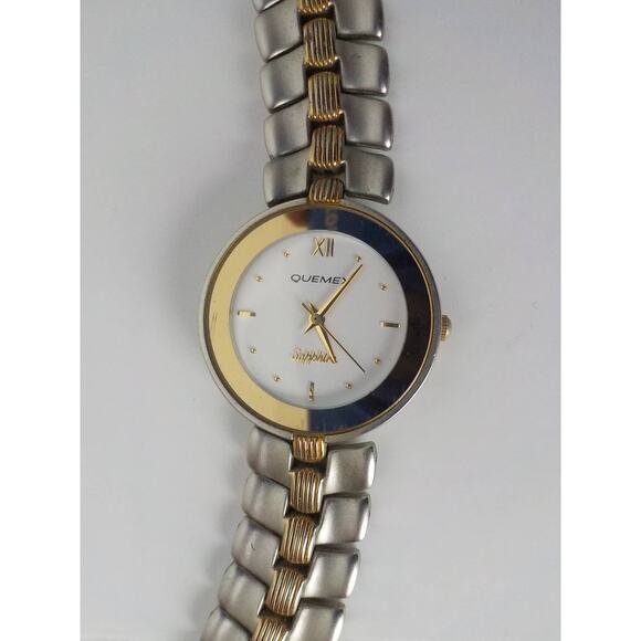 Quemex Sapphire Women Wrist Watch Silver Metal Untested - Picture 11 of 13